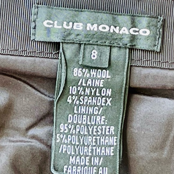 Club Monaco Black Slim Peplum Skirt Size 8 - Picture 10 of 11